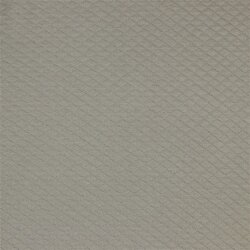 Steppstoff Jersey kleine Rauten - taupe