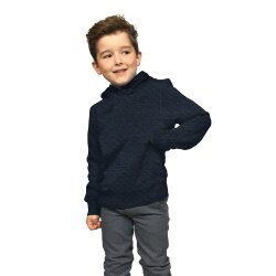 Steppstoff Jersey kleine Rauten - hellblau meliert