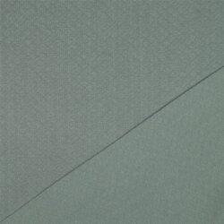 Steppstoff Jersey kleine Rauten - altgrün
