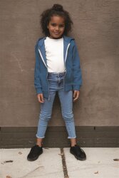 Strickbündchen Bio~Organic *Gerda* - lachsorange