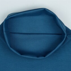 Strickbündchen Bio~Organic *Gerda* - stahlblau