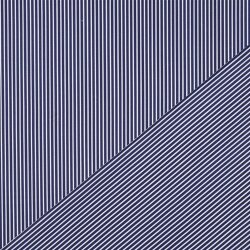 Baumwollpopeline Streifen - kobaltblau