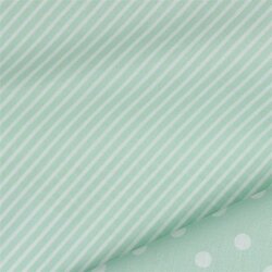 Baumwollpopeline Streifen - softmint