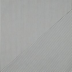 Baumwollpopeline Streifen - kieselgrau