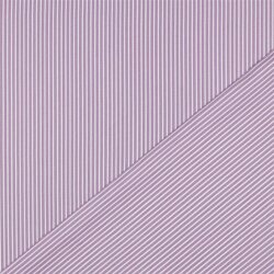 Baumwollpopeline Streifen - helllila