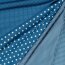 Baumwollpopeline Streifen - jeansblau