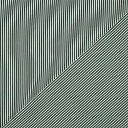 Baumwollpopeline Streifen - dunkelwaldgrün