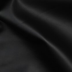 Kunstleder Metallik-Glanz - schwarz