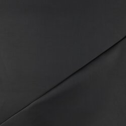 Kunstleder Metallik-Glanz - schwarz