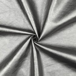 Kunstleder Metallik-Glanz - silber metallic