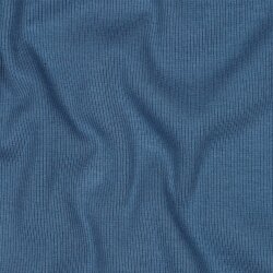 Ripp Strickbündchen Organic - jeansblau