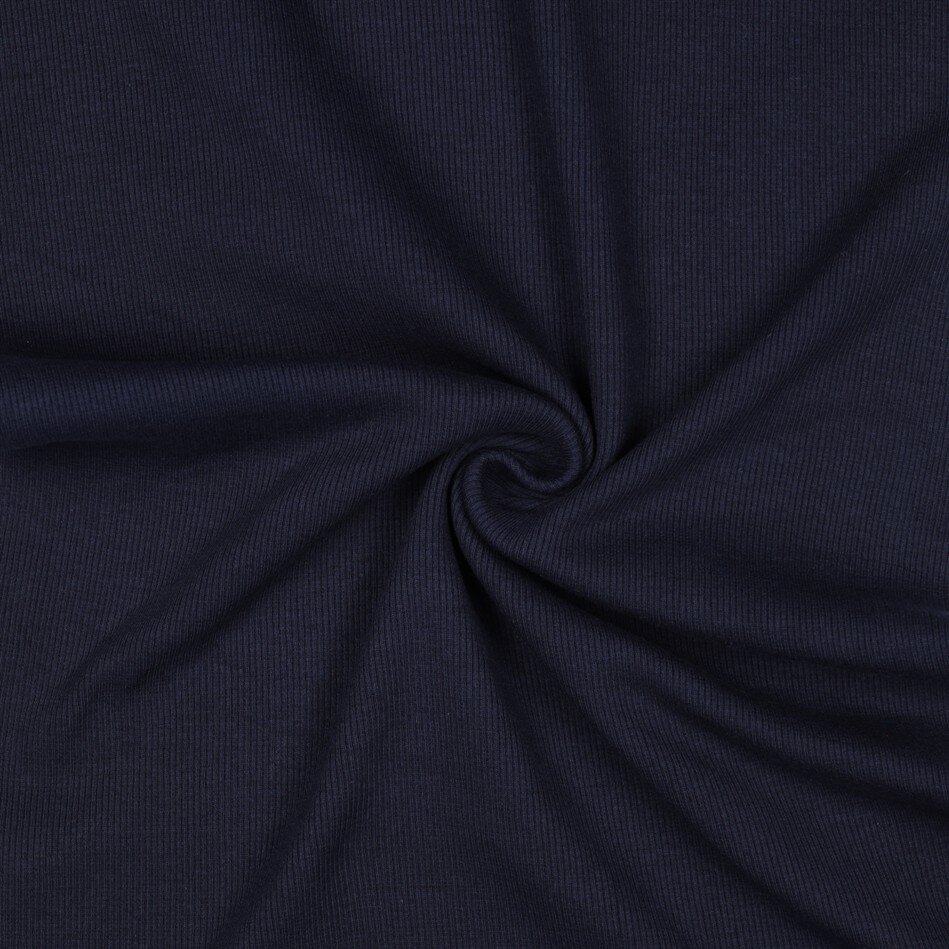 Ripp Strickbündchen Organic - dunkelblau