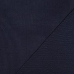 Ripp Strickbündchen Organic - dunkelblau