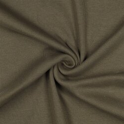 Ripp Strickbündchen Organic - dunkeloliv