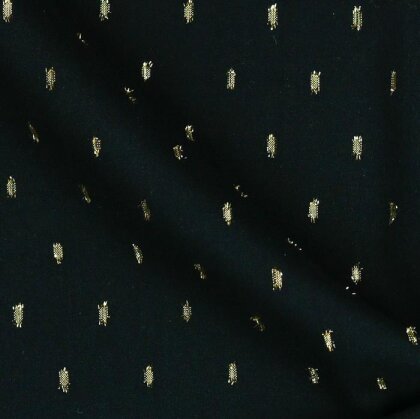 Viskose Lurex - schwarz
