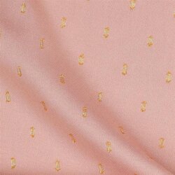 Viskose Lurex - perlrosa