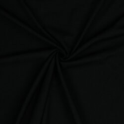 Viskose Baumwollpopeline Stretch - schwarz