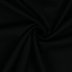 Viskose Baumwollpopeline Stretch - schwarz