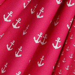Baumwollpopeline Anker - pink