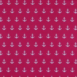 Baumwollpopeline Anker - pink