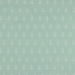 Baumwollpopeline Anker - mint