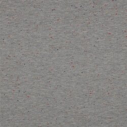 Wintersweat bunte Sprenkel - hellgrau meliert