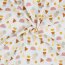 Musselin Organic geometrische Formen - weiss