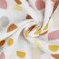 Musselin Organic geometrische Formen - weiss