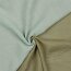 Doppelseitiger Musselin Organic - nilblau/taupe