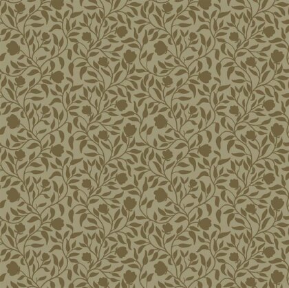 Baumwollsatin Stretch FLOWER Blätter - moosgrün