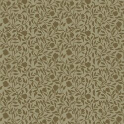 Baumwollsatin Stretch FLOWER Blätter - moosgrün