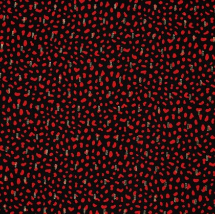 Viskose Lurex Punkte - schwarz
