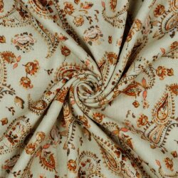 Musselin Digital Paisley - sand