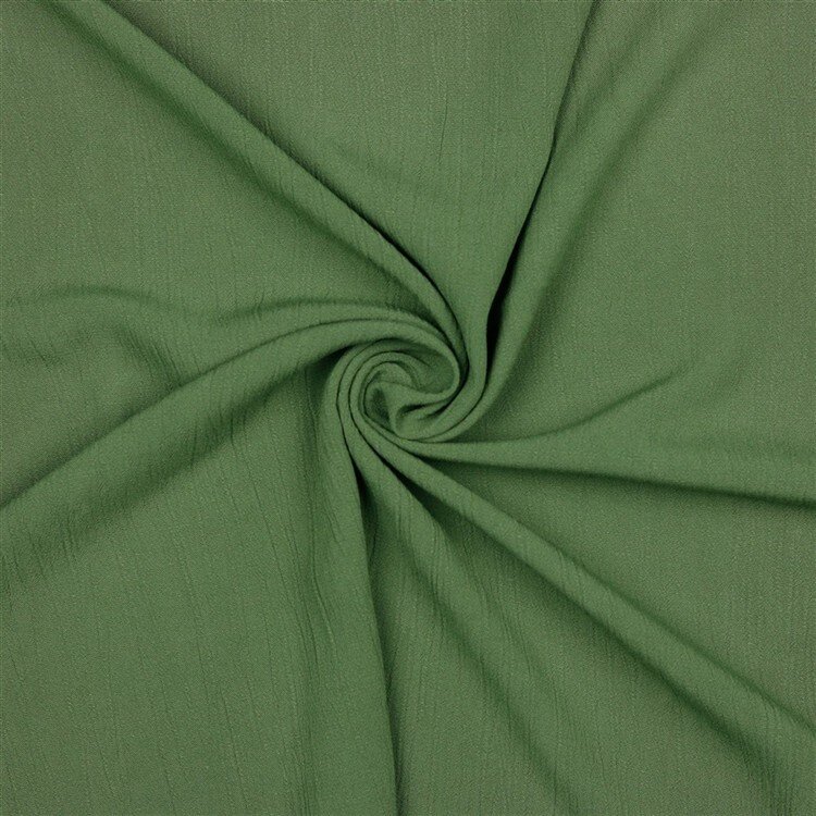 Viskose Leinen gecrasht - gurkengrün