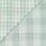 Doppelseitiger Musselin CHECKS - nilblau