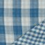 Doppelseitiger Musselin CHECKS - indigoblau