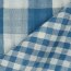 Doppelseitiger Musselin CHECKS - indigoblau