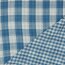 Doppelseitiger Musselin CHECKS - indigoblau