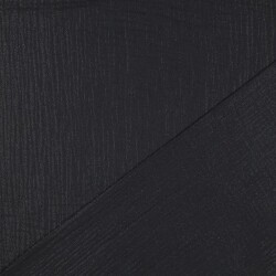 Musselin feine Glitzerpunkte - schwarz