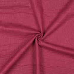 Musselin feine Glitzerpunkte - kirsche