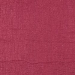 Musselin feine Glitzerpunkte - kirsche