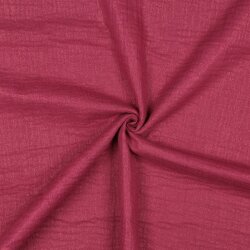 Musselin feine Glitzerpunkte - kirsche