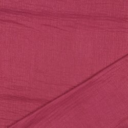 Musselin feine Glitzerpunkte - kirsche