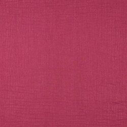 Musselin feine Glitzerpunkte - kirsche