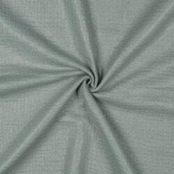 Musselin feine Glitzerpunkte - nilblau