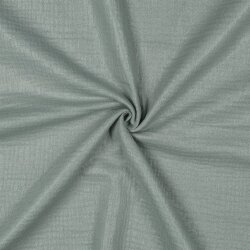 Musselin feine Glitzerpunkte - nilblau