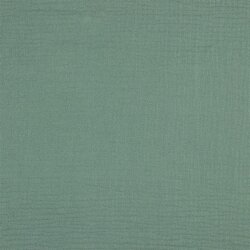 Musselin feine Glitzerpunkte - nilblau