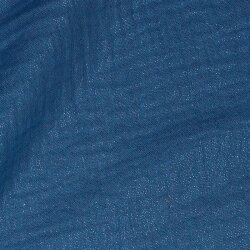 Musselin feine Glitzerpunkte - indigoblau