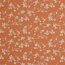 Baumwollstoff vorgewaschen Blumen - orange