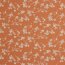 Baumwollstoff vorgewaschen Blumen - orange